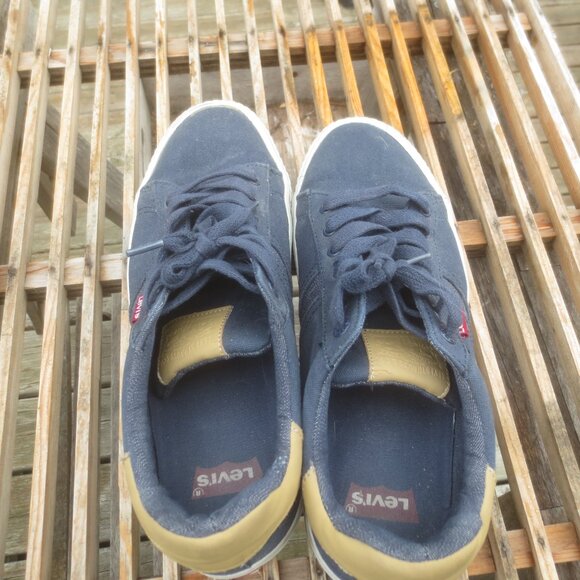 Levi's Red Tab Blue Canvas Casual Sneaker Shoes - Size 10 Men's. - Picture 7 of 14